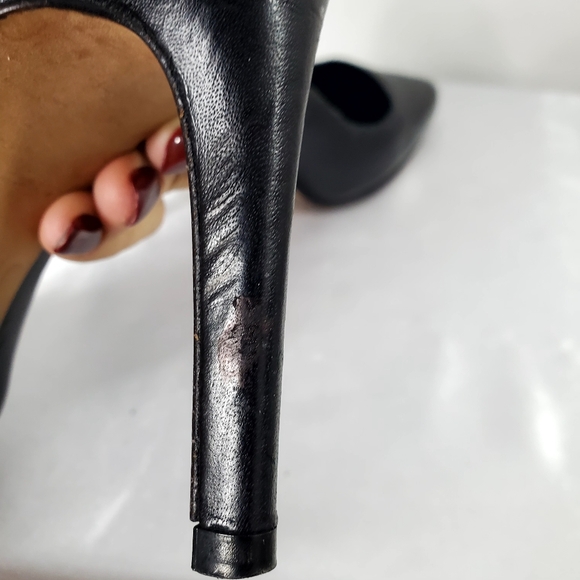 CLAUDIE PIERLOT Genuine Leather Heel shoes Pointed Toe Black - Picture 8 of 12